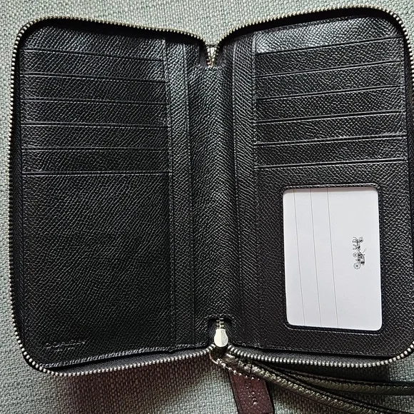 Coach Shimmering Silver Wristlet - Picture 4 of 4